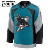Maillot de Hockey San Jose Sharks Fanatics Premium Macklin Celebrini 2025-26 Teal Troisième - Enfant