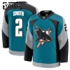 Maillot de Hockey San Jose Sharks Fanatics Premium Will Smith 2025-26 Teal Troisième - Enfant