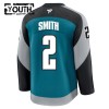 Maillot de Hockey San Jose Sharks Fanatics Premium Will Smith 2025-26 Teal Troisième - Enfant