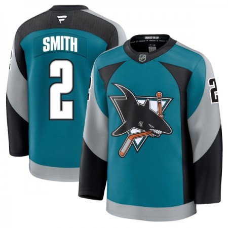 Maillot de Hockey San Jose Sharks Fanatics Premium Will Smith 2025-26 Teal Troisième - Homme Maillot de Hockey San Jose Sharks Fanatics Premium Will Smith 2025-26 Teal Troisième - Homme