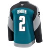 Maillot de Hockey San Jose Sharks Fanatics Premium Will Smith 2025-26 Teal Troisième - Homme