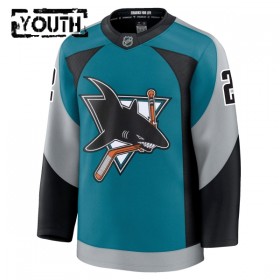 Maillot de Hockey San Jose Sharks Fanatics Premium William Eklund 2025-26 Teal Troisième - Enfant