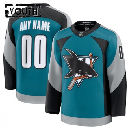 Maillot de Hockey San Jose Sharks Personnaliser Fanatics Premium 2025-26 Teal Troisième - Enfant Maillot de Hockey San Jose Sharks Personnaliser Fanatics Premium 2025-26 Teal Troisième - Enfant