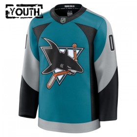 Maillot de Hockey San Jose Sharks Personnaliser Fanatics Premium 2025-26 Teal Troisième - Enfant