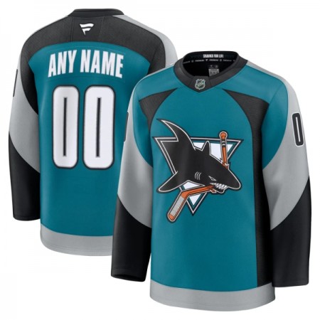 Maillot de Hockey San Jose Sharks Personnaliser Fanatics Premium 2025-26 Teal Troisième - Homme Maillot de Hockey San Jose Sharks Personnaliser Fanatics Premium 2025-26 Teal Troisième - Homme