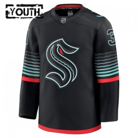 Maillot de Hockey Seattle Kraken Fanatics Premium Philipp Grubauer 2025-26 Noir Troisième - Enfant