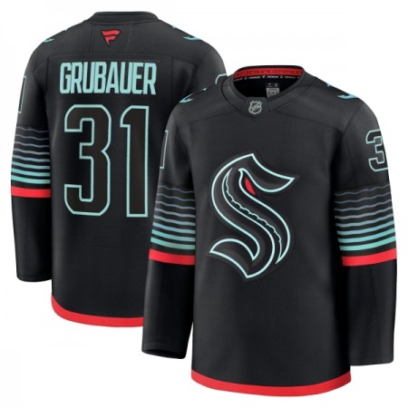 Maillot de Hockey Seattle Kraken Fanatics Premium Philipp Grubauer 2025-26 Noir Troisième - Homme Maillot de Hockey Seattle Kraken Fanatics Premium Philipp Grubauer 2025-26 Noir Troisième - Homme