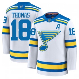 Maillot de Hockey St. Louis Blues Fanatics Premium Robert Thomas 2025-26 Blanc Extérieur - Homme