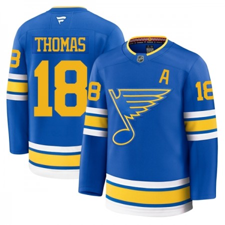Maillot de Hockey St. Louis Blues Fanatics Premium Robert Thomas 2025-26 Bleu Domicile - Homme Maillot de Hockey St. Louis Blues Fanatics Premium Robert Thomas 2025-26 Bleu Domicile - Homme