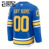Maillot de Hockey St. Louis Blues Personnaliser Fanatics Premium 2025-26 Bleu Domicile - Enfant