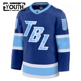 Maillot de Hockey Tampa Bay Lightning Personnaliser Fanatics NHL Stadium Series Premium 2025-26 Bleu - Enfant