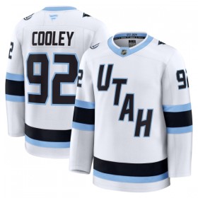 Maillot de Hockey Utah Hockey Club Fanatics Premium Logan Cooley Blanc Extérieur - Homme