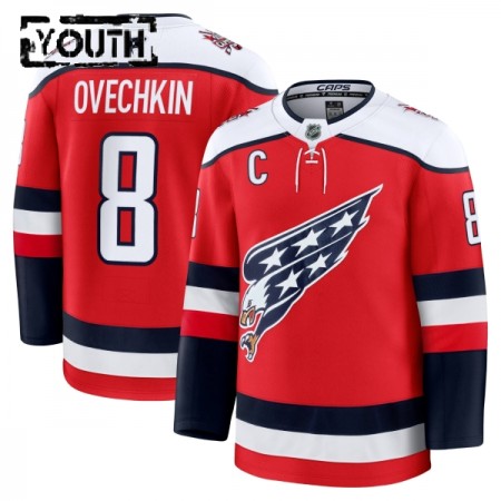 Maillot de Hockey Washington Capitals Fanatics Premium Alex Ovechkin 2025-26 Rouge Troisième - Enfant