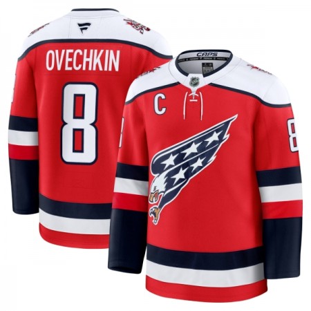 Maillot de Hockey Washington Capitals Fanatics Premium Alex Ovechkin 2025-26 Rouge Troisième - Homme