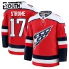 Maillot de Hockey Washington Capitals Fanatics Premium Dylan Strome 2025-26 Rouge Troisième - Enfant