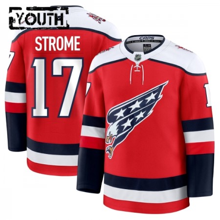 Maillot de Hockey Washington Capitals Fanatics Premium Dylan Strome 2025-26 Rouge Troisième - Enfant