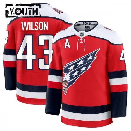 Maillot de Hockey Washington Capitals Fanatics Premium Tom Wilson 2025-26 Rouge Troisième - Enfant Maillot de Hockey Washington Capitals Fanatics Premium Tom Wilson 2025-26 Rouge Troisième - Enfant