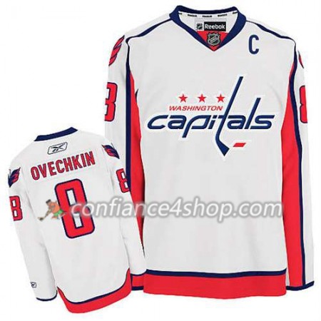 Reebok Maillot de Hockey Washington Capitals Alex Ovechkin #8 Extérieur blanc - Homme