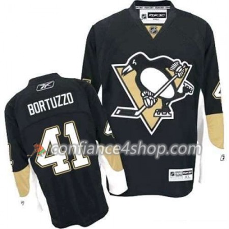 Reebok Maillot de Hockey Pittsburgh Penguins Robert Bortuzzo 41 Noir Domicile - Homme
