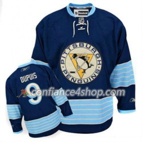 Reebok Maillot de Hockey Pittsburgh Penguins Pascal Dupuis 9 Bleu marin Third Vintage - Homme