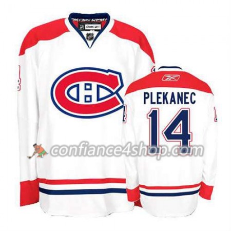 Reebok Maillot de Hockey Montreal Canadiens Tomas Plekanec #14 Extérieur blanc - Homme