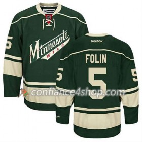 Reebok Maillot de Hockey Minnesota Wild Christian Folin #5 Third vert - Homme