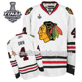 Maillot de Hockey Chicago Blackhawks Bobby Orr #4 Extérieur blanc 2015 Stanley Cup - Homme