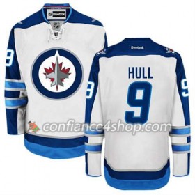 Reebok Maillot de Hockey Winnipeg Jets Bobby Hull #9 Extérieur blanc - Homme