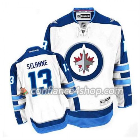 Reebok Maillot de Hockey Winnipeg Jets Teemu Selanne #13 Extérieur blanc - Homme