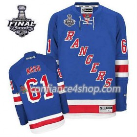 Maillot de Hockey New York Rangers Rick Nash #61 Domicile Bleu royal 2014 Stanley Cup - Homme