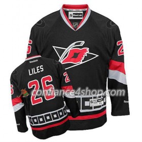 Reebok Maillot de Hockey Carolina Hurricanes John-Michael Liles #26 Third Noir - Homme