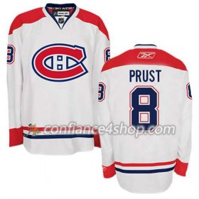 Reebok Maillot de Hockey Montreal Canadiens Brandon Prust #8 Extérieur blanc - Homme