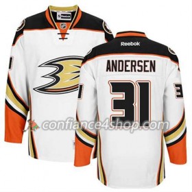 Reebok Maillot de Hockey Anaheim Ducks Frederik Andersen #31 Extérieur blanc - Homme