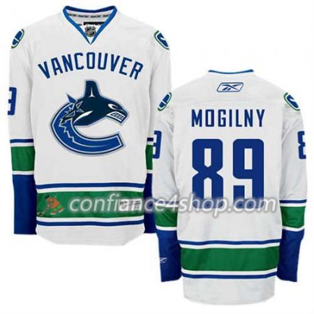 Reebok Maillot de Hockey Vancouver Canucks Alexander Mogilny #89 Extérieur blanc - Homme