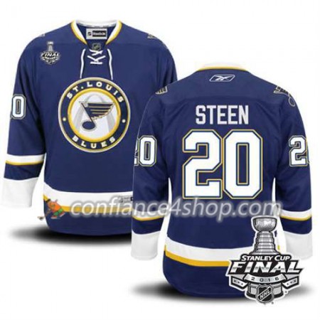 Reebok Maillot de Hockey St. Louis Blues Alexander Steen #20 Bleu marin Third 2016 Stanley Cup - Homme