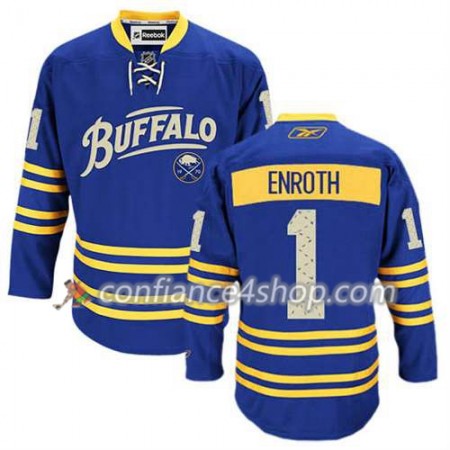 Reebok Maillot de Hockey Buffalo Sabres Jhonas Enroth #1 Third Bleu royal - Homme