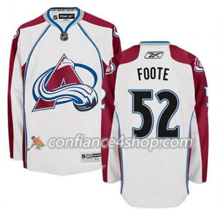 Reebok Maillot de Hockey Colorado Avalanche Adam Foote #52 Extérieur blanc - Homme