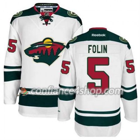 Reebok Maillot de Hockey Minnesota Wild Christian Folin #5 Extérieur blanc - Homme Reebok Maillot de Hockey Minnesota Wild Christian Folin #5 Extérieur blanc - Homme
