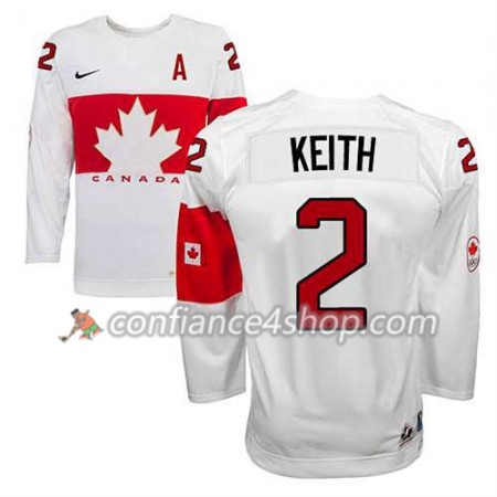 Maillot de Hockey Premier Olympic-Canada Team Duncan Keith #2 Domicile blanc - Homme