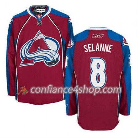 Reebok Maillot de Hockey Colorado Avalanche Teemu Selanne #8 Domicile rouge - Homme
