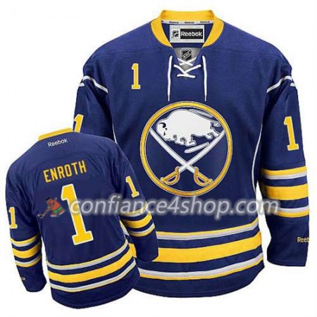 Reebok Maillot de Hockey Buffalo Sabres Jhonas Enroth #1 Domicile Or - Homme