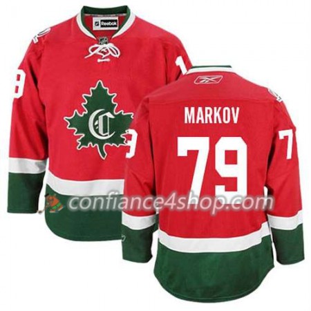 Reebok Maillot de Hockey Montreal Canadiens Andrei Markov #79 Third rouge - Homme