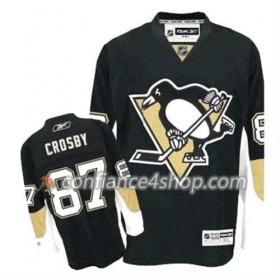Reebok Maillot de Hockey Pittsburgh Penguins Sidney Crosby 87 Noir Domicile - Homme