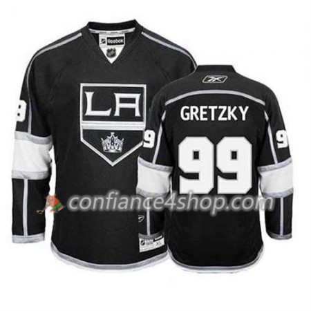 Reebok Maillot de Hockey Los Angeles Kings Wayne Gretzky #99 Domicile Noir - Homme
