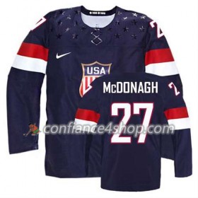 Maillot de Hockey Premier Olympic-USA Team Ryan McDonagh #27 Extérieur Noir - Femme