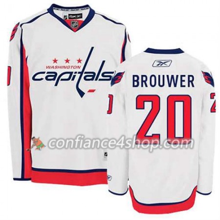 Reebok Maillot de Hockey Washington Capitals Troy Brouwer #20 Extérieur blanc - Homme