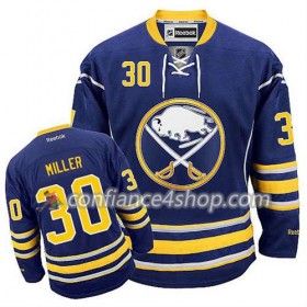 Reebok Maillot de Hockey Buffalo Sabres Ryan Miller #30 Domicile Bleu marin - Homme