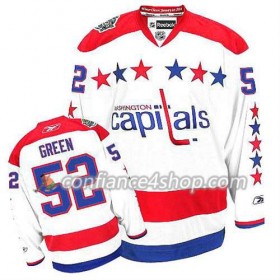 Reebok Maillot de Hockey Washington Capitals Mike vert #52 Third blanc - Homme