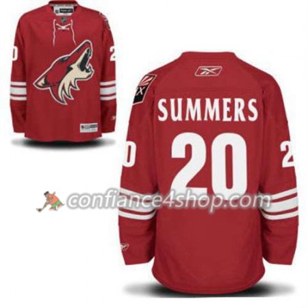 Reebok Maillot de Hockey Phoenix Coyotes Chris Summers 20 Rouge Domicile - Homme