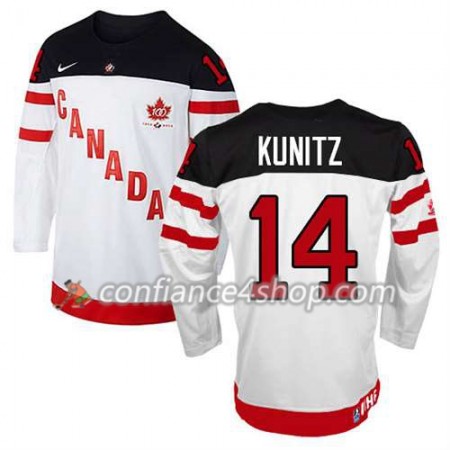 Maillot de Hockey Premier Olympic-Canada Team Chris Kunitz #14 100th Anniversary blanc - Homme